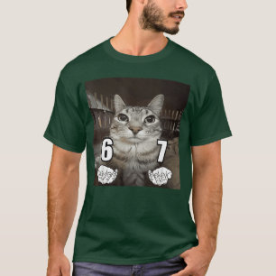 67 Meme Lustige Katze Si Seven Meme 6 7 vintage T-Shirt