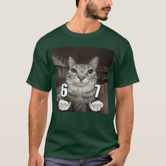 67 Meme Lustige Katze Si Seven Meme 6 7 vintage T-Shirt