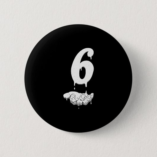 67 Meme Lustige Kinder Mädchen Humor Nummer 6 Button (Vorderseite)