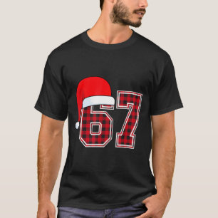 67 Meme Lustige Weihnachten Rotes Karo Xmas Schlaf T-Shirt