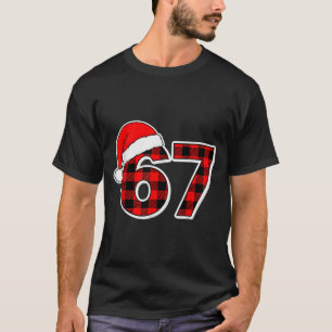 67 Meme Lustige Weihnachten Rotes Karo Xmas Schlaf T-Shirt