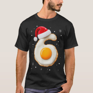 67 Meme Lustige Zahl 6 Ei Speck passendes Christma T-Shirt