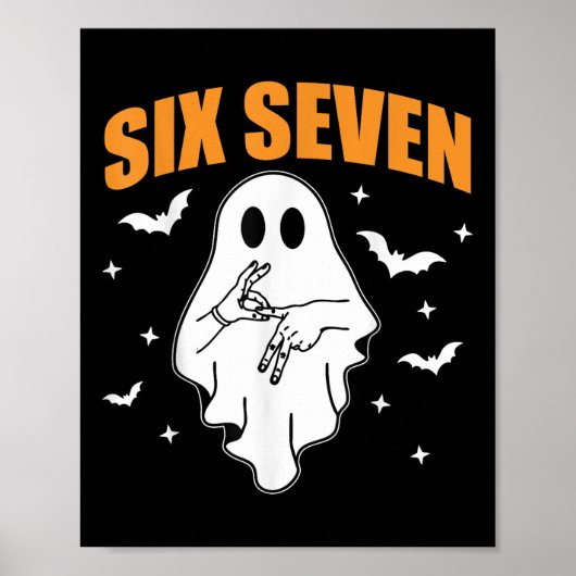 67 Meme Lustiger Geist Halloween Verflucht 6 7 Sec Poster (Vorne)