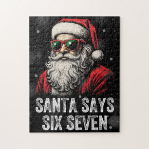 67 Meme Lustiger Santa sagt sechs sieben Weihnacht Puzzle