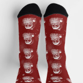 67 Meme Lustiger Santa sagt sechs sieben Weihnacht Socken (Oben)