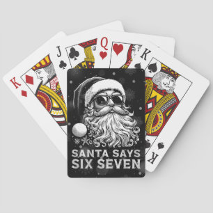 67 Meme Lustiger Santa sagt sechs sieben Weihnacht Spielkarten
