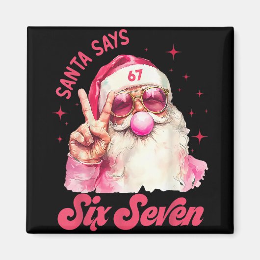 67 Meme Lustiger Sechs Sieben Weihnachten 6-7 Meme Magnet (Vorne)
