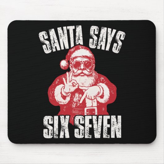 67 Meme Lustiger Sechs Sieben Weihnachten 6-7 Meme Mousepad (Vorne)