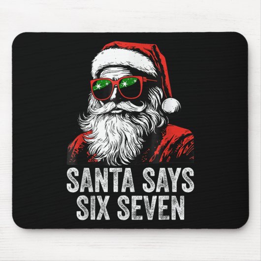 67 Meme Lustiger Sechs Sieben Weihnachten 6-7 Meme Mousepad (Vorne)