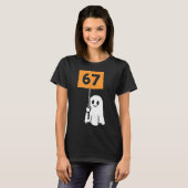 67 Meme Lustiger Six Seven Halloween T-Shirt (Vorne ganz)