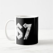 67 Meme Lustiger Six Seven Meme 6 7 Kaffeetasse (Links)
