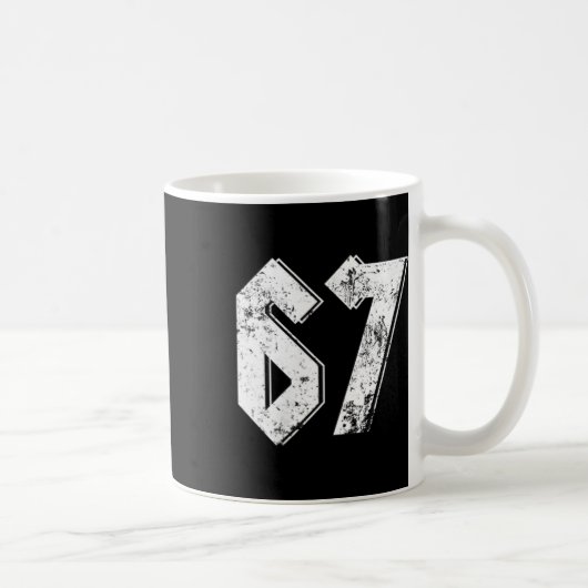 67 Meme Lustiger Six Seven Meme 6 7 Kaffeetasse (Rechts)