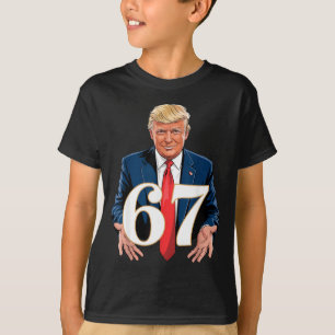 67 Meme Lustiger Trump 67 Hände Meme Slang 6 7 Hän T-Shirt