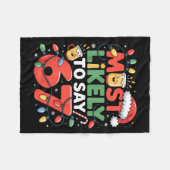 67 Meme Lustiger Weihnachts-Meme-Design Am Wahrsch Fleecedecke (Vorderseite (Horizontal))