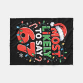 67 Meme Lustiger Weihnachts-Meme-Design Am Wahrsch Fleecedecke (Vorderseite (Horizontal))