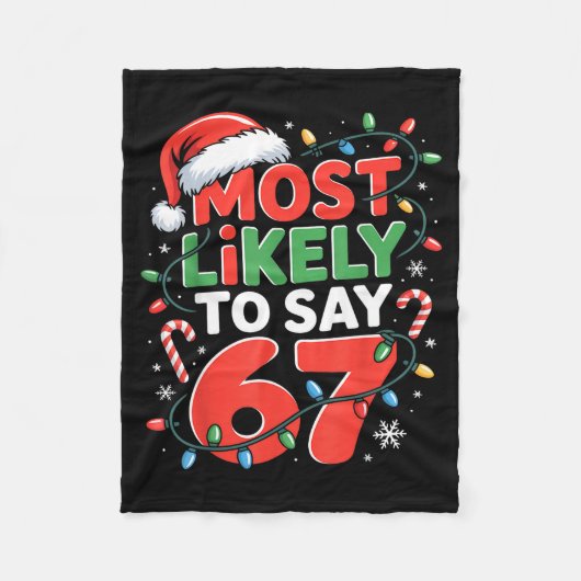 67 Meme Lustiger Weihnachts-Meme-Design Am Wahrsch Fleecedecke (Vorderseite)
