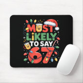 67 Meme Lustiger Weihnachts-Meme-Design Am Wahrsch Mousepad (Mit Mouse)