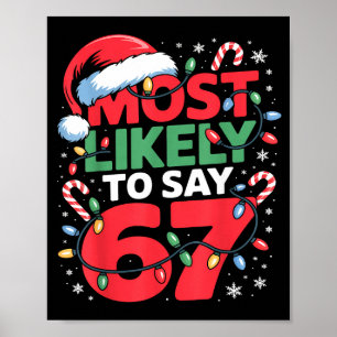 67 Meme Lustiger Weihnachts-Meme-Design Wahrschein Poster