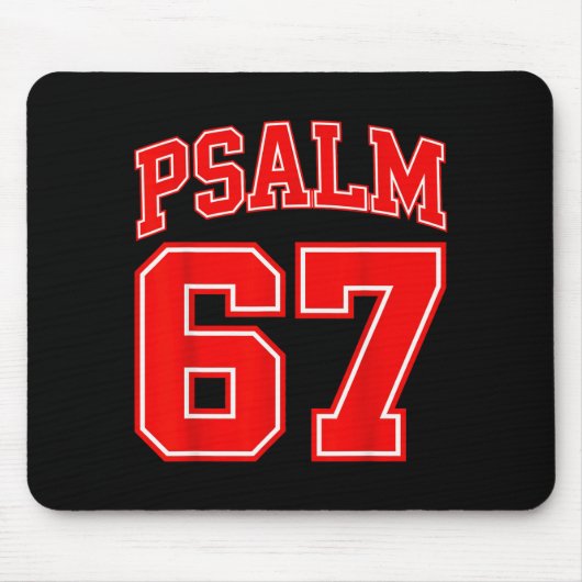 67 Meme Lustiges Six Seven Psalm 67 6-7 Meme Mousepad (Vorne)