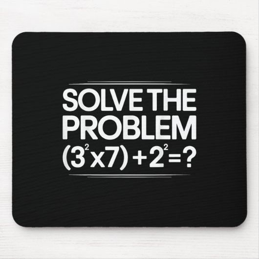 67 Meme Mathe Lustig Sechs Sieben Lehrer Brainrot Mousepad (Vorne)