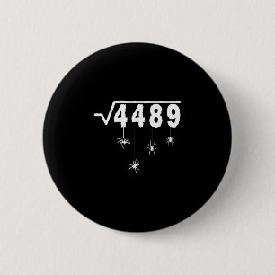 67 Meme Mathelehrer 6 7 Halloween Spinnen Quadrat Button
