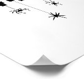 67 Meme Mathelehrer 6 7 Halloween Spinnen Quadrat Poster (Ecke)