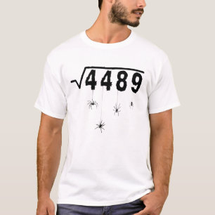 67 Meme Mathelehrer 6 7 Halloween Spinnen Quadrat T-Shirt