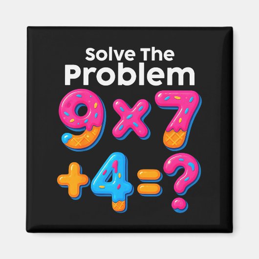 67 Meme Mathelehrer Eis Drip 6 7 Brainrot S Magnet (Vorne)