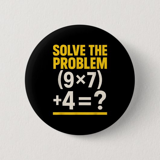 67 Meme Mathelehrer Lustige Schule 6-7 Gehirn Fäul Button (Vorderseite)