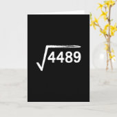 67 Meme Mathelehrer Quadratwurzel 4489  Karte (Gelbe Blume)