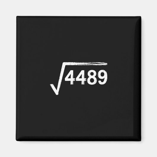 67 Meme Mathelehrer Quadratwurzel 4489  Magnet (Vorne)
