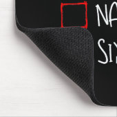 67 Meme Nice Naughty Six Seven Gen Alpha Funny Chr Mousepad (Ecke)