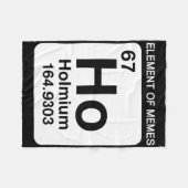 67 Meme Nummer Element der Memes Periodensystem 6 Fleecedecke (Vorderseite (Horizontal))