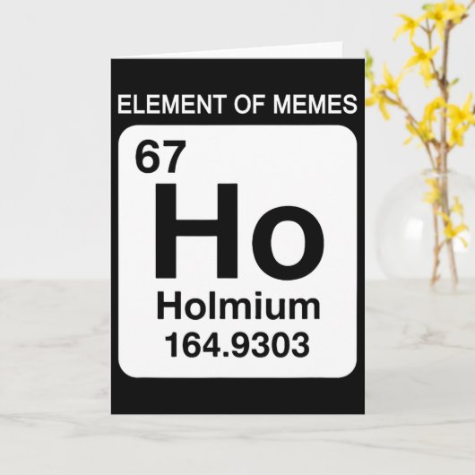 67 Meme Nummer Element Von Memen Periodensystem 6  Karte (Gelbe Blume)