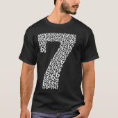 67 Meme Nummer Sieben aus Sechsen T-Shirt (Vorderseite)
