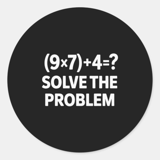 67 Meme Pemdas Elementary Math Teacher  Runder Aufkleber (Vorderseite)