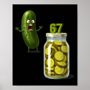 67 Meme Pickle Überraschung Ein Glas Gescheibelte Poster