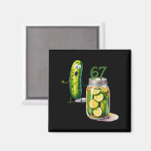 67 Meme Pickle Überraschung Eine Dose geschnittene Magnet (Vorderseite/Rückseite)