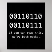 67 Meme Programmierer Binärcode Funny Six Seven Pr Poster (Vorne)