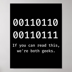 67 Meme Programmierer Binärcode Funny Six Seven Pr Poster