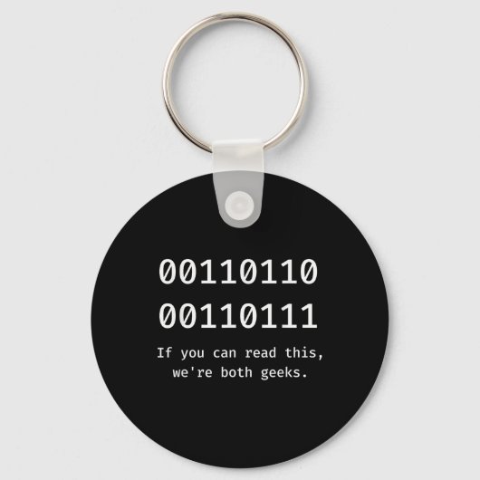 67 Meme Programmierer Binärcode Funny Six Seven Pr Schlüsselanhänger (Vorderseite)