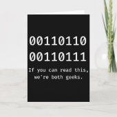 67 Meme Programmierer Binärcode Lustig Six Seven P Karte (Vorderseite)
