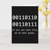 67 Meme Programmierer Binärcode Lustig Six Seven P Karte (Gelbe Blume)