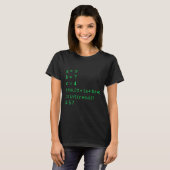 67 Meme Python-Code-Ergebnis Geek-Humor Sechs Sieb T-Shirt (Vorne ganz)