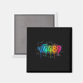67 Meme Quadratwurzel 4489 Drip Six Seven Mathe-Le Magnet (Vorderseite/Rückseite)
