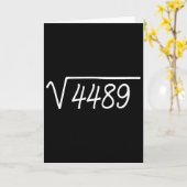 67 Meme Quadratwurzel 4489 Karte (Gelbe Blume)