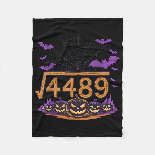 67 Meme Quadratwurzel 4489 Slang Mathe Halloween K Fleecedecke (Vorderseite)