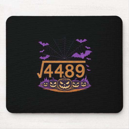 67 Meme Quadratwurzel 4489 Slang Mathe Halloween K Mousepad (Vorne)