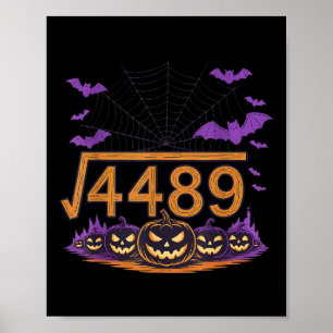 67 Meme Quadratwurzel 4489 Slang Mathe Halloween K Poster