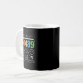 67 Meme Quadratwurzel 4489 Slang Sechs Sieben Math Kaffeetasse (Vorderseite Links)